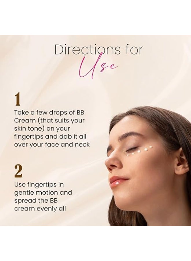 Coloressence True Tone BB Cream for Face Makeup SPF-45, Papaya Extract, 25gm | Lightweight Foundation | | Hydrating Formula | Natural Glow - Image 3